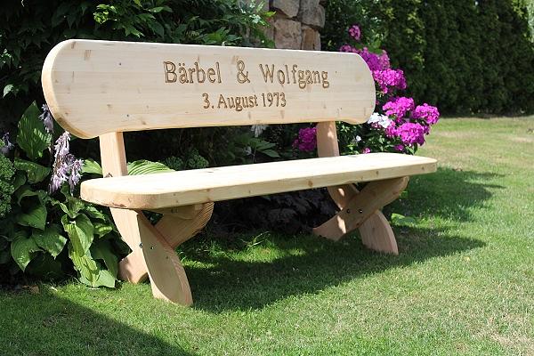 Bild 4 Gartenbank mit Scherenfüße. Hochzeitsgeschenk. Rentners Geschenk.