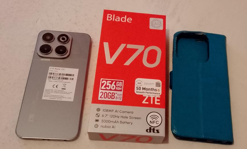 Bild 4 ZTE Blade V70 256 GB Stardust Gray Dual SIM Smartphone Handy Mobiltelefon + Hüll