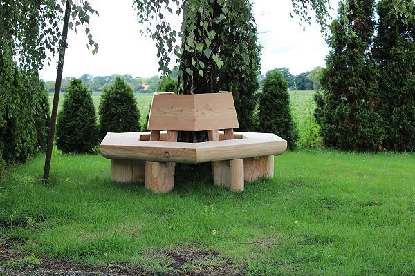 Bild 17 Rosenbank. Gartenlaube. Holzbank. Krongartmöbel.