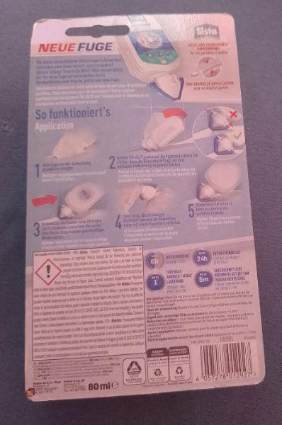 Bild 3 Sista ® (Henkel) Neue Fuge Fugensanierung Silikon Fugenweiss 80ml weiss