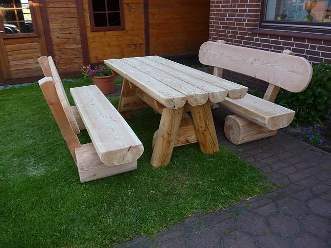 Bild 1 Gartenmöbel aus Lärchenholz. Holzmöbel. Krongartmöbel.