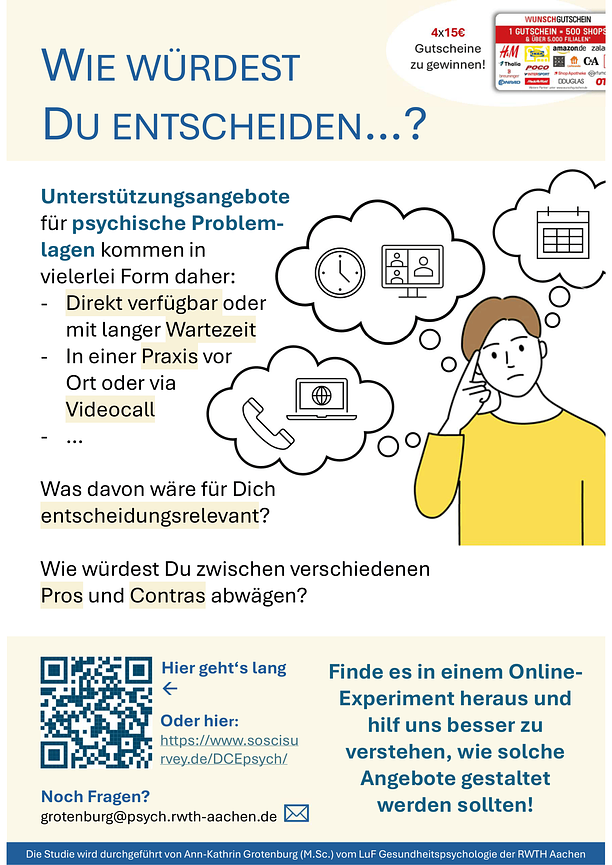 Bild 1 4x15€ Gutscheine zu Gewinnen für Studienteilnahme