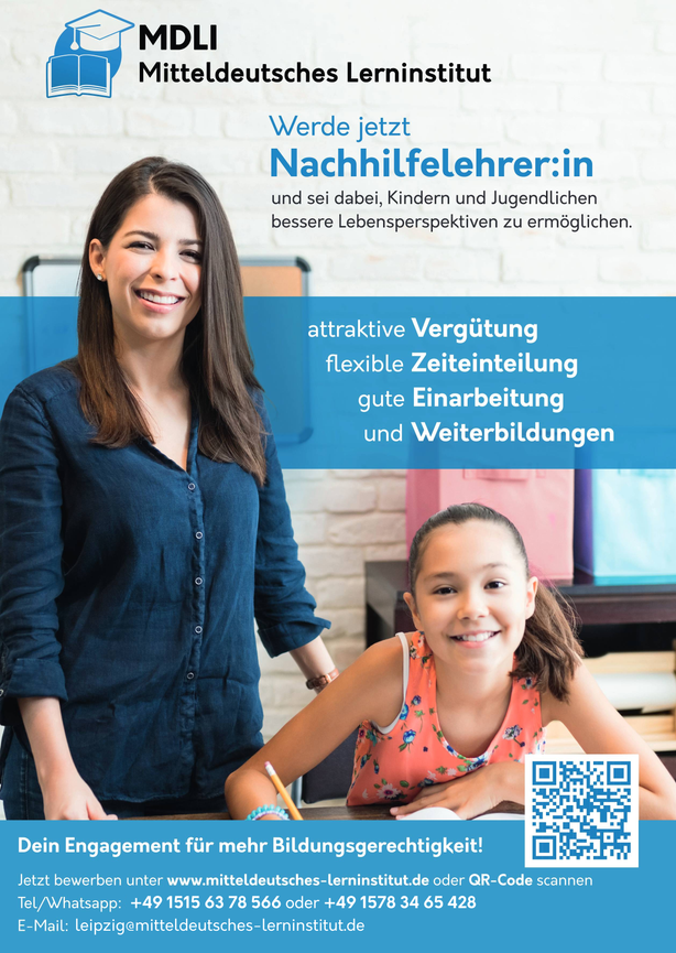 Bild 1 Mitteldeutscheslerninstitut sucht Nachhilfekräfte
