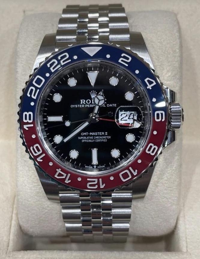 Bild 3 Rolex GMT-Master II Pepsi Jubilee Stahl schwarzes Zifferblatt
