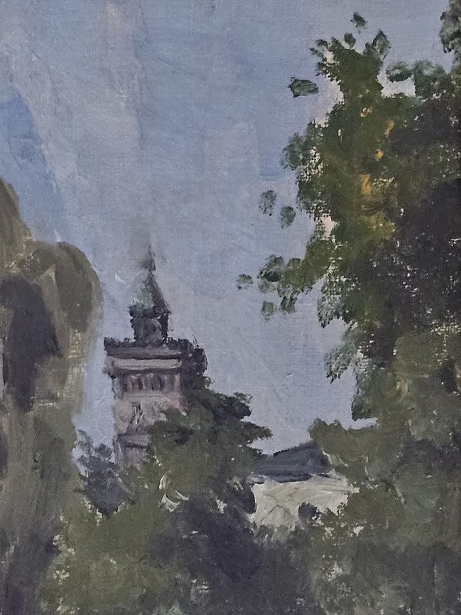 Bild 2 Bedeutendes Ölgemälde (1931) – K. Unrug: Ansicht von St. Adalbert, Posen (Poznań