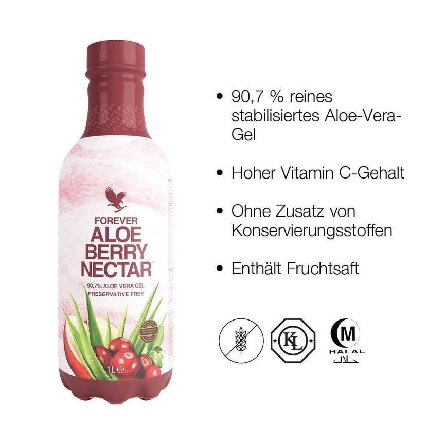 Bild 2 Forever Aloe Berry Nectar – 90,7 % Aloe Vera mit Cranberry