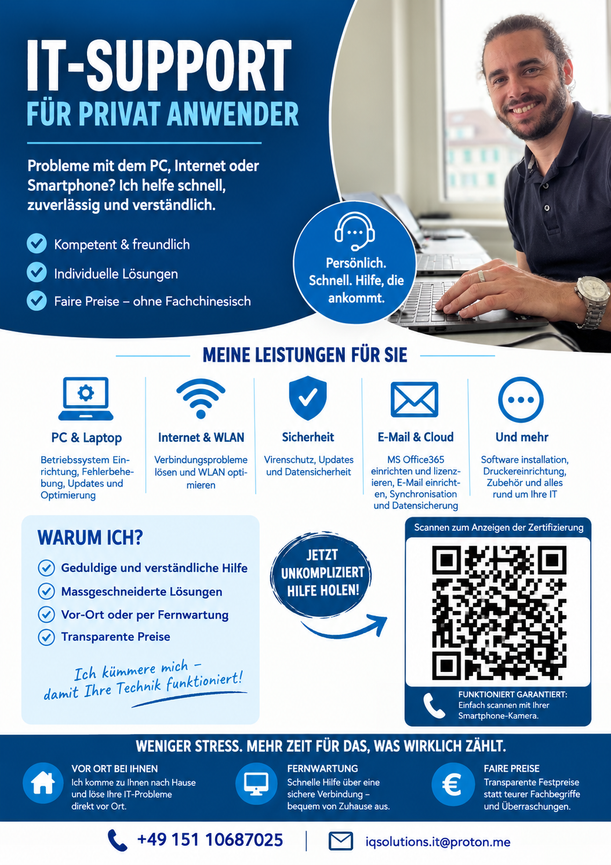 Bild 1 IT-Support & PC-Hilfe – Windows, WLAN, Outlook & mehr