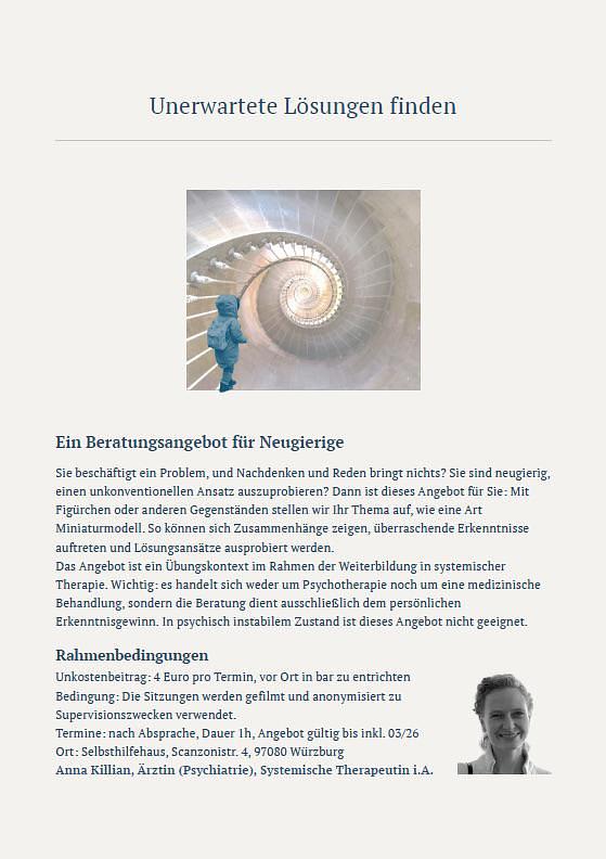 Bild 1 Unerwartete Lösungen finden - ein Beratungsangebot für Neugierige