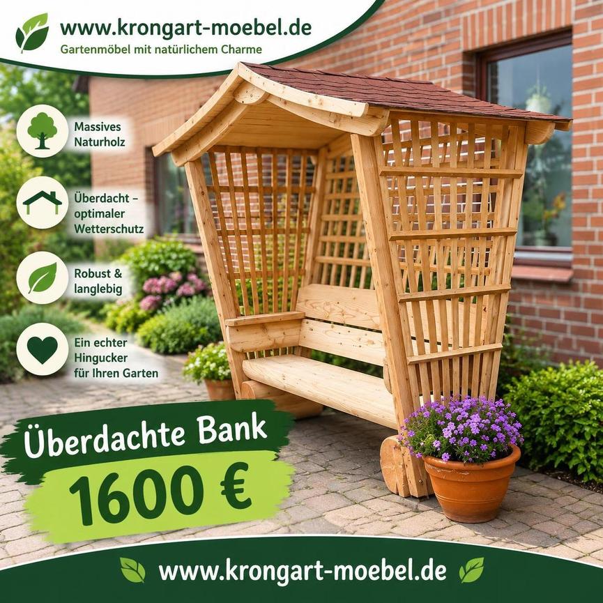Bild 2 Überdachte Sitzgruppe. Gartenlaube. Gartenlaube. Weinachtsgeschenk.