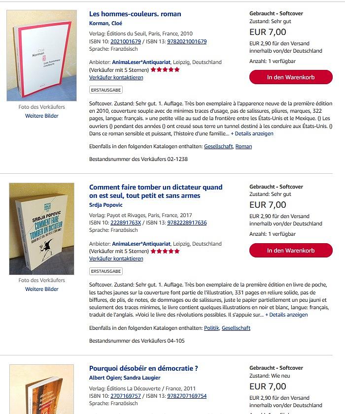 Bild 3 Livres français d'occasion - commander à Leipzig et faire du bien en même temps