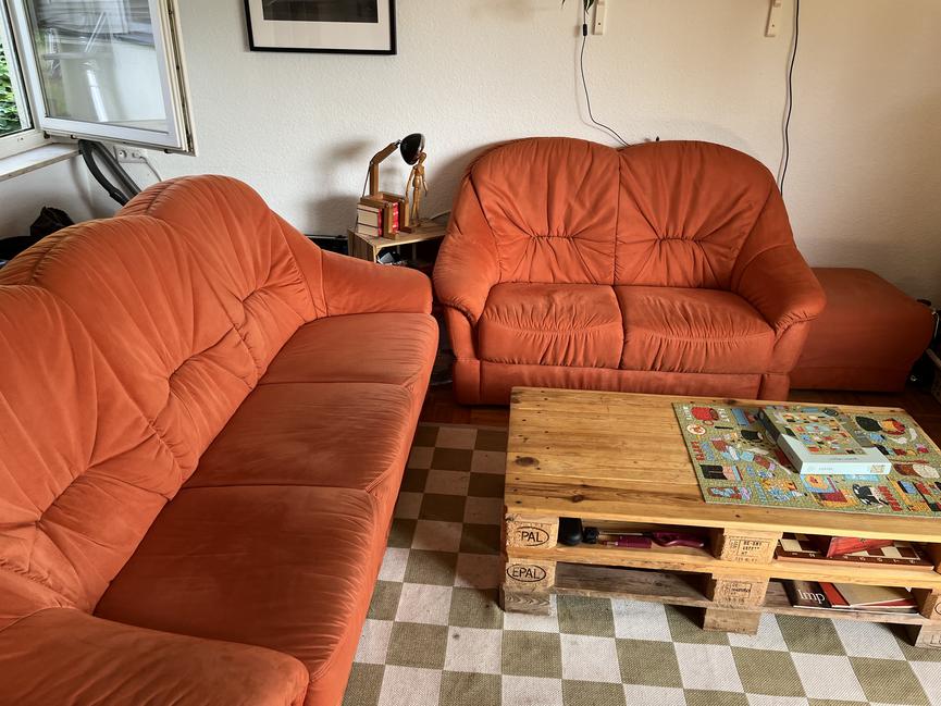 Bild 1 Couch Set aus Dreisitzer, Zweisitzer und Hocker (auch einzeln)