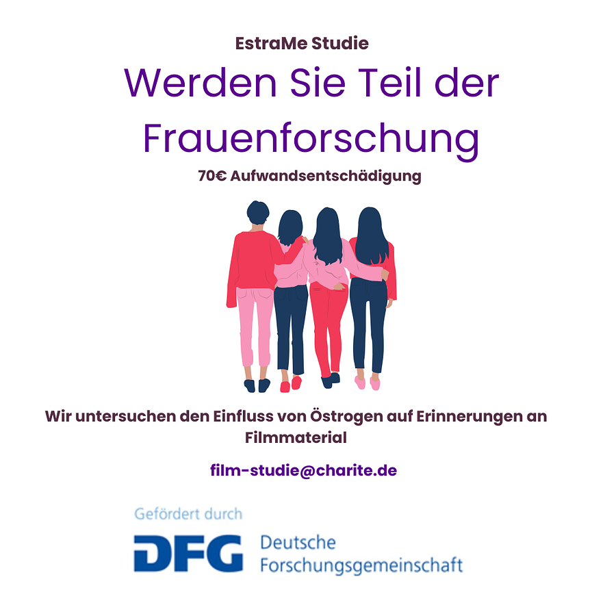 Bild 1 Probandinnen gesucht: Teilnahme an wissenschaftlicher Studie an der Charité
