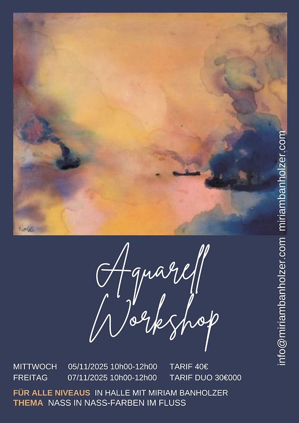 Bild 1 Aquarell Workshop 5./7. November 10-12h in Halle Saale