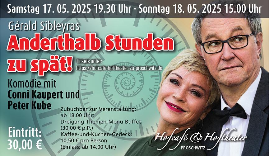 Bild 1 Peter Kube & Conni Kaupert - Komödie - "Anderthalb Stunden zu spät"