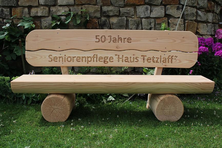 Bild 7 Ostern Geschenk. Gartenbank mit Gravur. Hochzeitsgeschenk. Krongartmöbel.