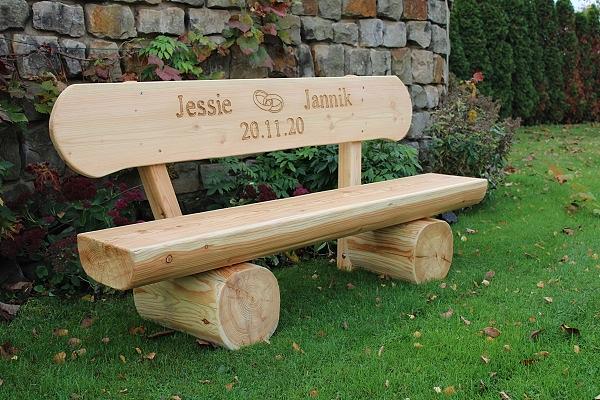 Bild 5 Betonbank. Gartenbank. Holzbank