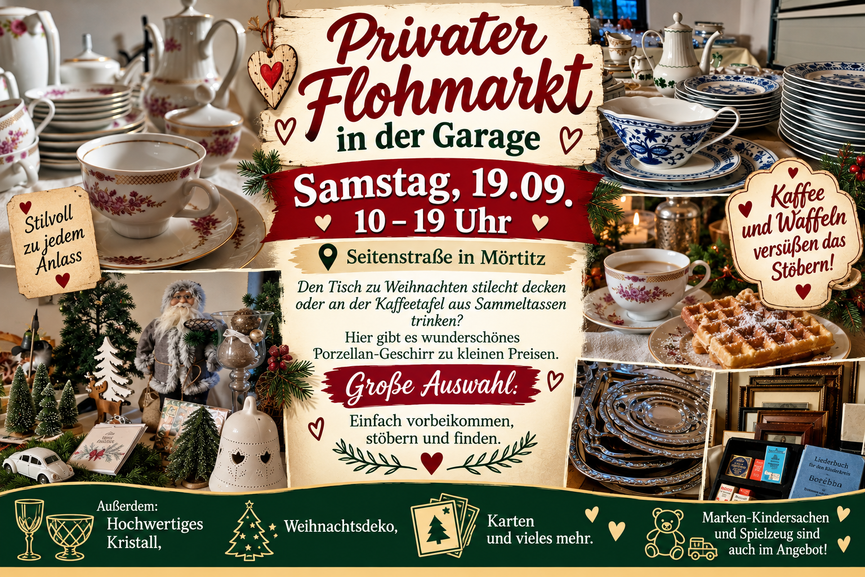 Bild 1 Privater Flohmarkt auf dem Land - ganz kleine Preise