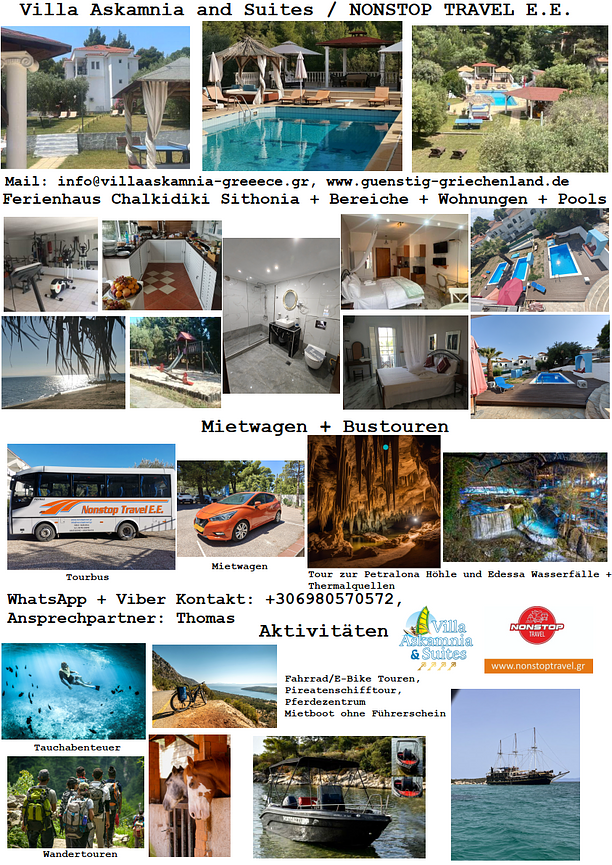 Bild 1 Ferienhaus ab 45€ p.P. - ganzjährig Ferien Sonne, Strand & Kultur auf Chalkidiki