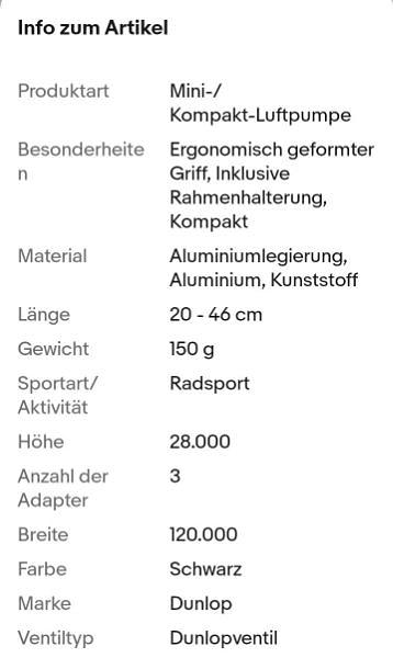 Bild 3 Luftpumpe Fahrradpumpe Handpumpe