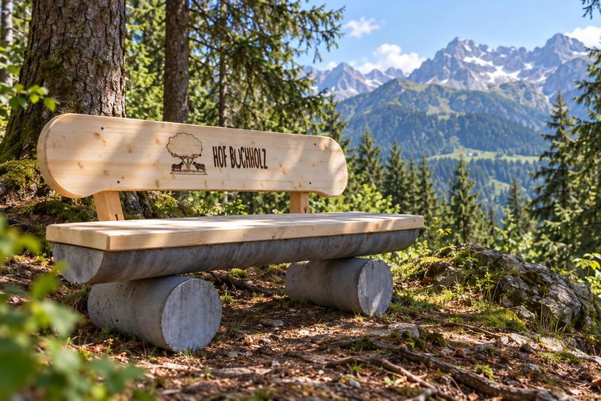 Bild 2 Gartenbank aus Beton ca.350 kg. Weinachtsgeschenk.