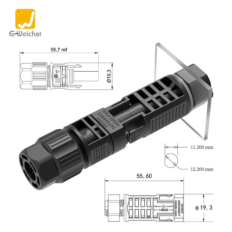 Bild 1 MC4-Solarsteckverbinder der EW PV4-Serie