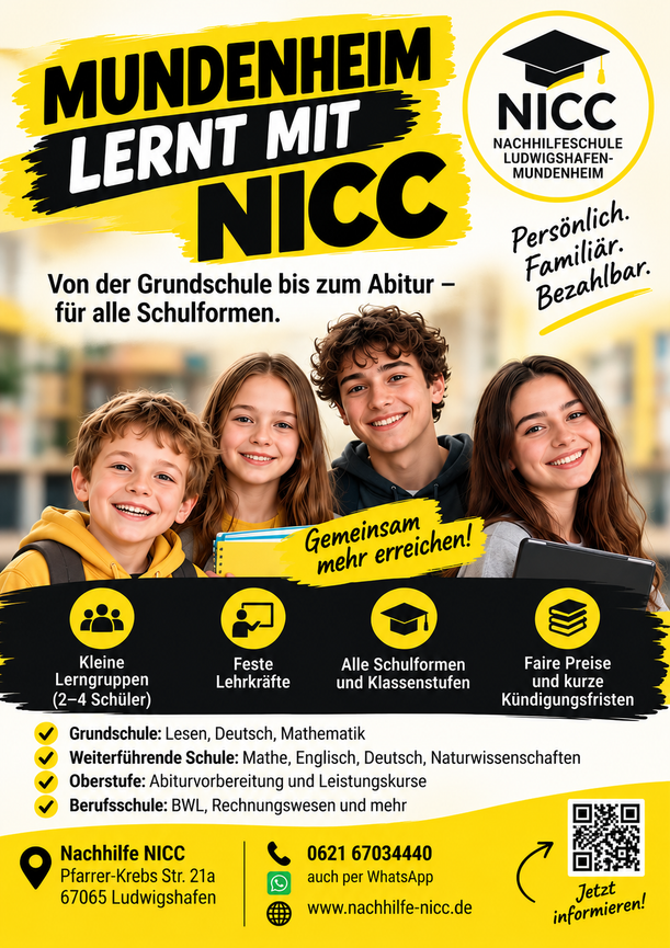 Bild 1 Lernen mit Spaß - Nachhilfe NICC in Mundenheim