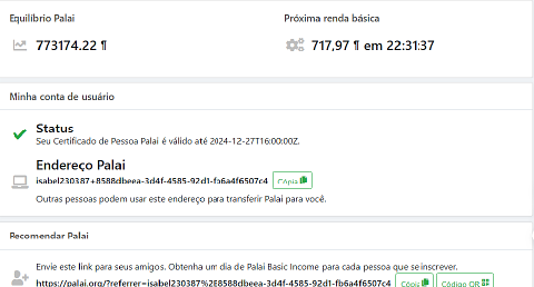 Bild 1 Tenho 500.000,00 palai para vender por 0,14 cada um.