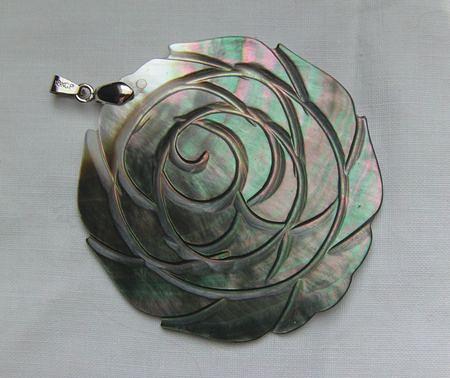 Bild 3 Kettenanhänger mit einen Abalone, 925 Silber