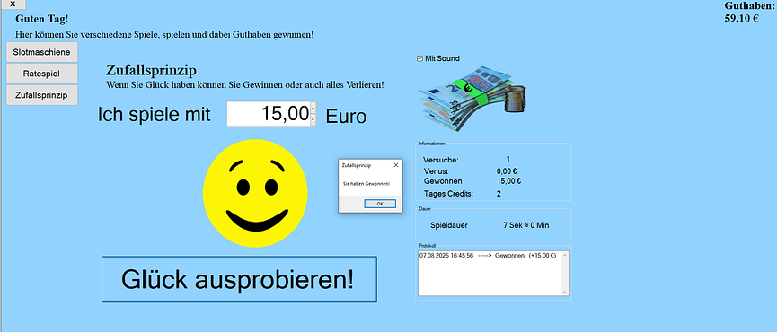 Bild 4 Tester für meine Internet Café Software!