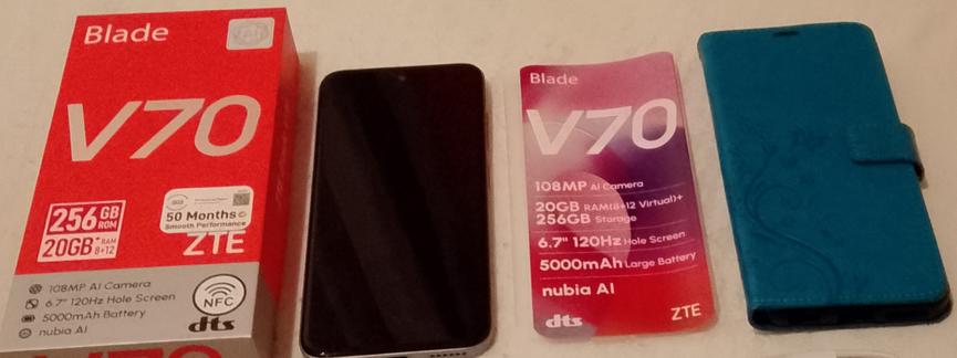 Bild 1 ZTE Blade V70 256 GB Stardust Gray Dual SIM Smartphone Handy Mobiltelefon + Hüll