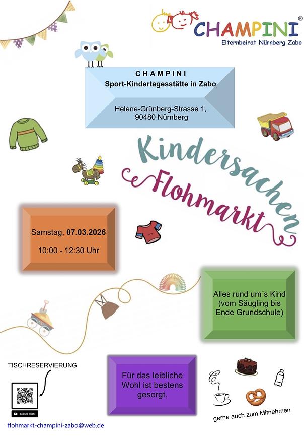 Bild 1 Kindersachen-Flohmarkt Champini Zabo