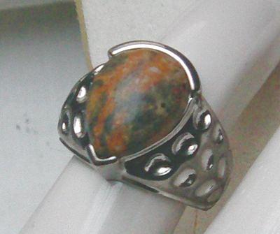 Bild 5 Ring 925 Silber mit gefassten Achatstein
