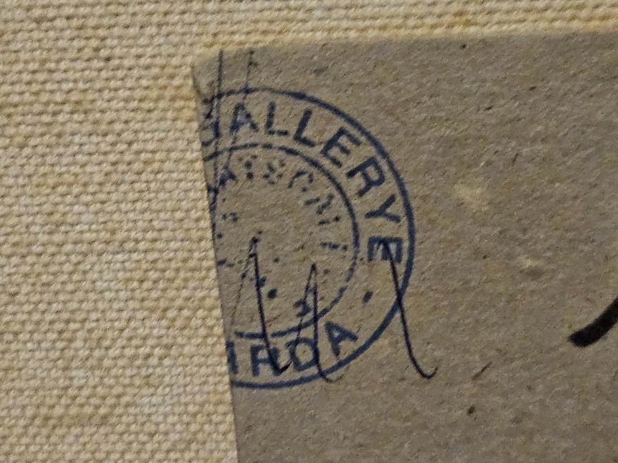 Bild 12 Carlo Vitale Figura mit Galerieetikett und Sammlerstempel