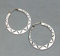 Bild 1 sehr ansprechene Kreolen, 925 Silber