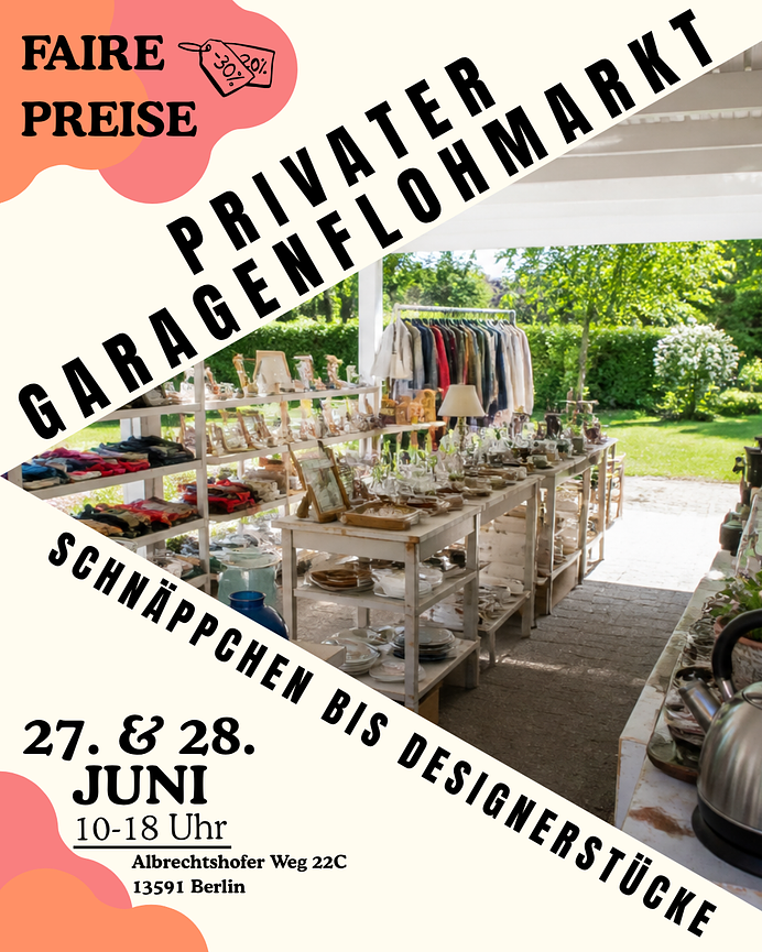 Bild 2 Privater Garagenflohmarkt – 27.&28. Juni – von Schnäppchen bis Designerstücke