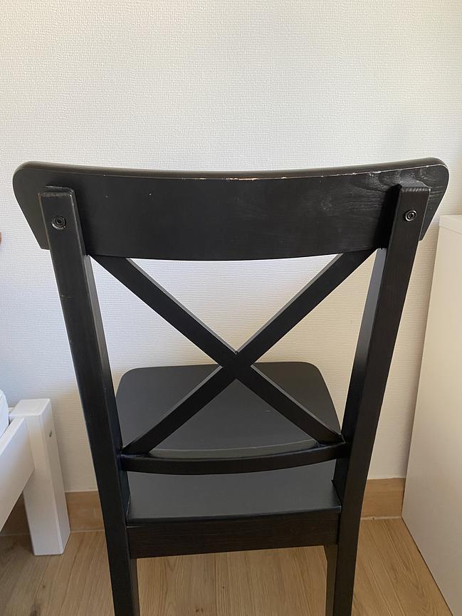 Bild 3 Stuhl Ingolf Ikea schwarz