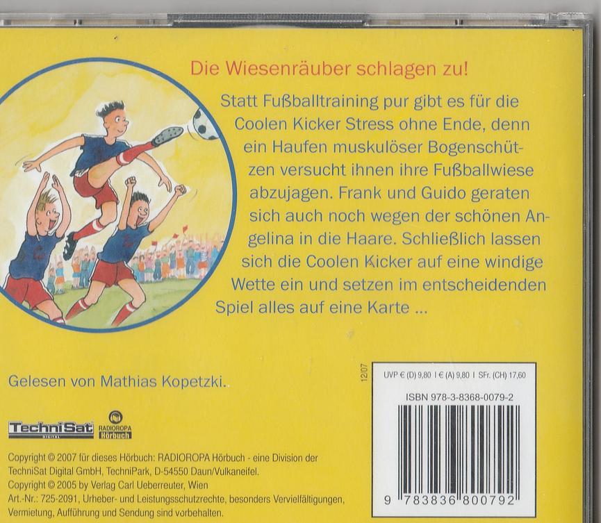 Bild 26 HW- Schuleingang: versch. Fussball-Hörspiel/Hörbuch-CD´s  für Kinder/Jugendliche