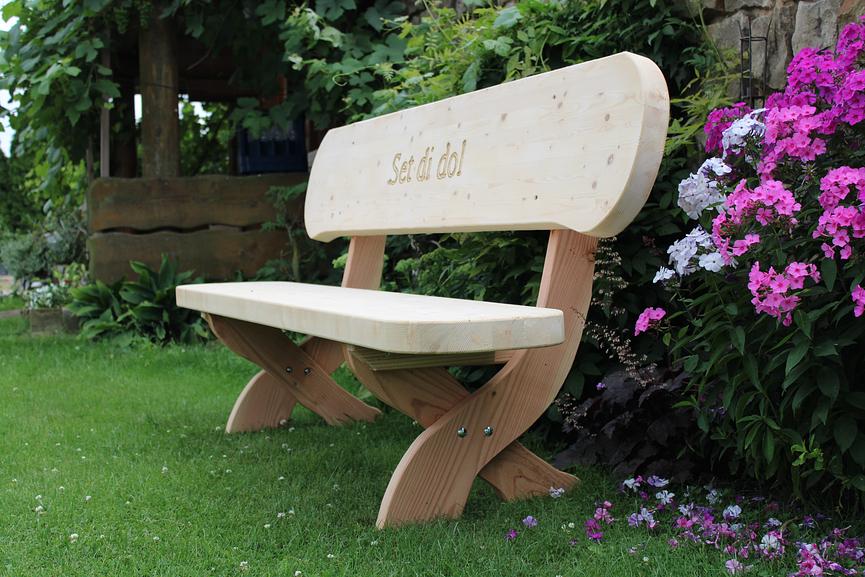 Bild 19 Gartenbank mit Scherenfüße. Hochzeitsgeschenk. Rentners Geschenk.