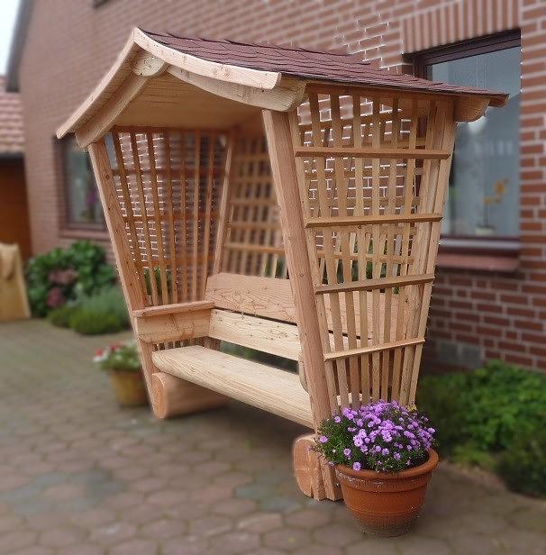 Bild 10 Terrassenbank. Gartenbank mit Gravur. Hochzeitsgeschenk. Sitzbank.