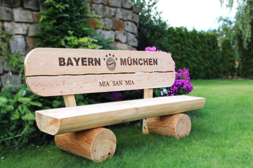 Bild 10 Massive Gartenbank. Holzbank. Rentners Geschenk. Hochzeitsgeschenk.