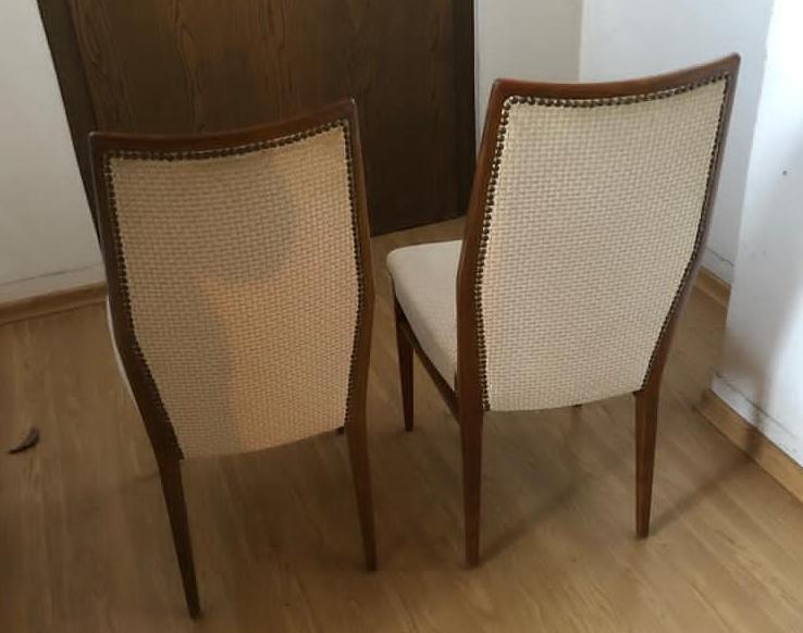 Bild 6 Zu verschenken 4 Stühle mit Holztisch Durchmesser 120cm 