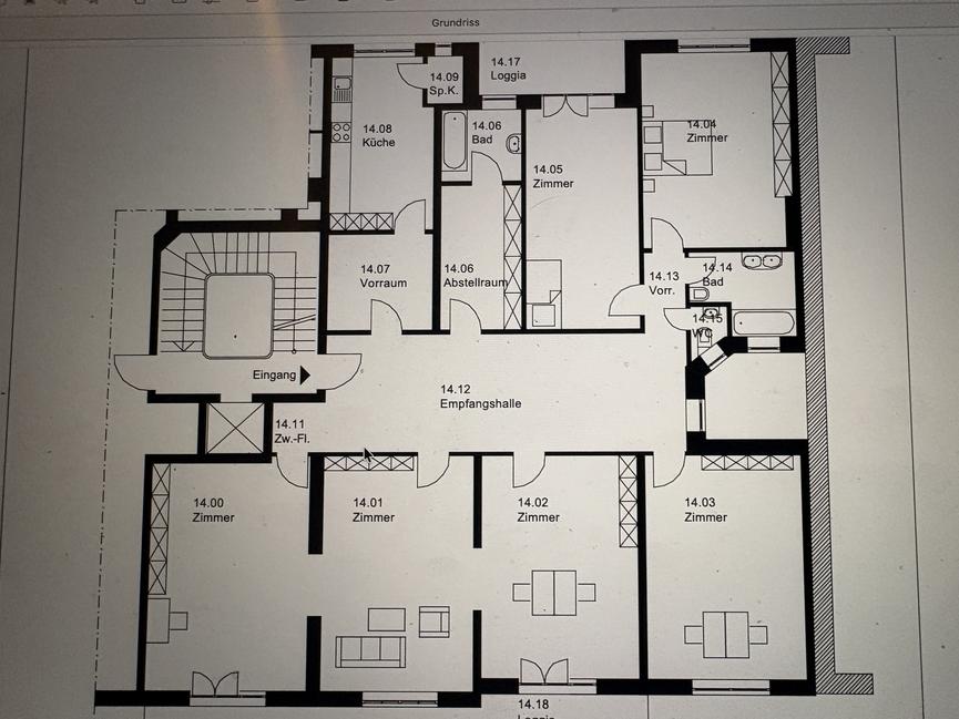 Bild 8 2 großzügige Zimmer incl. eigenem Bad in der beruflich und privat genutzen Wohnu