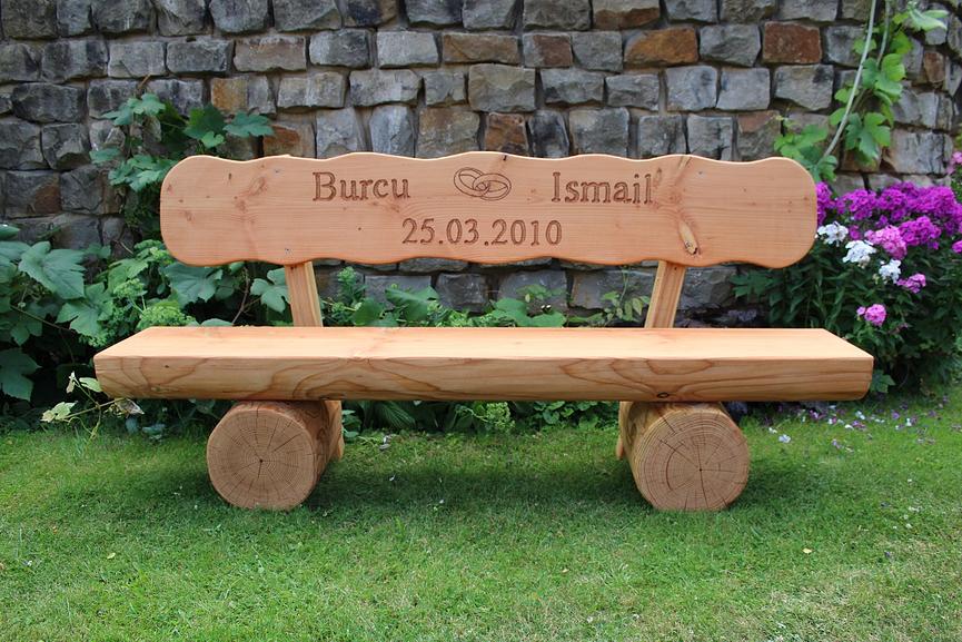 Bild 8 Betonbank. Gartenbank. Holzbank