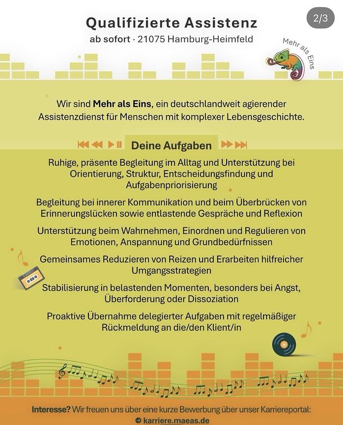 Bild 2 Qualifizierte Assistenz -21075 Hamburg-Heimfeld, ab 22,50 EUR/Stunde + Zuschläge