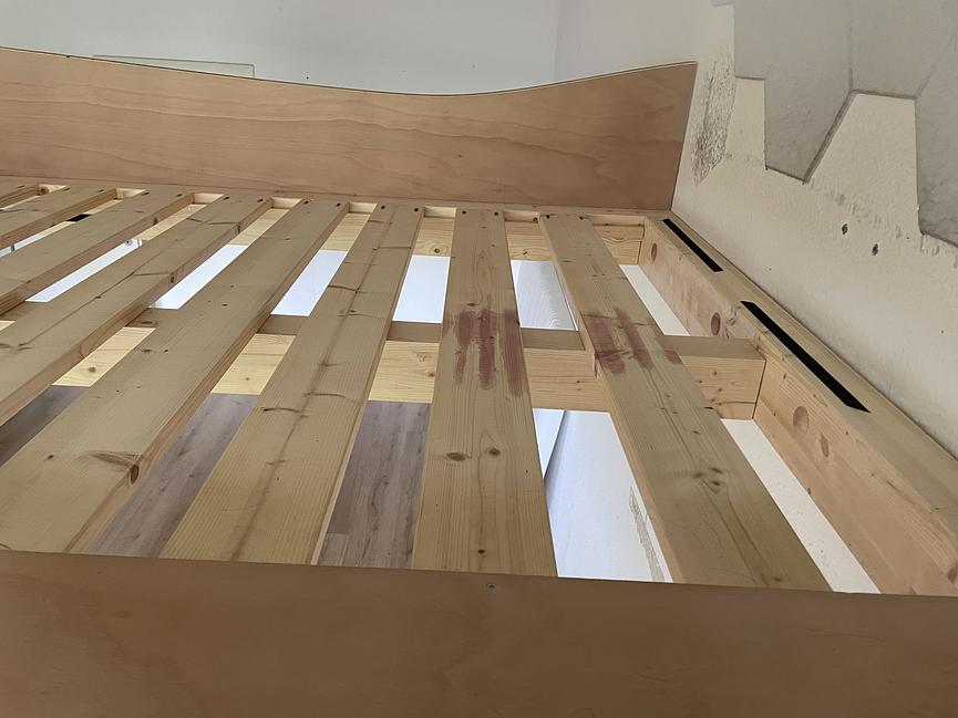 Bild 9 Hochbett vom Tischler 2m x 1,40m Liegefläche