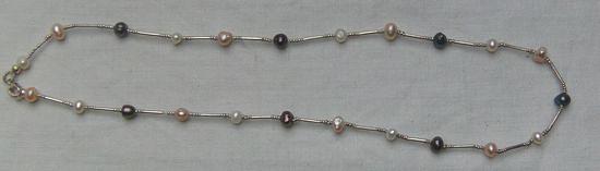 Bild 6 Perlencollier, 925 Silber