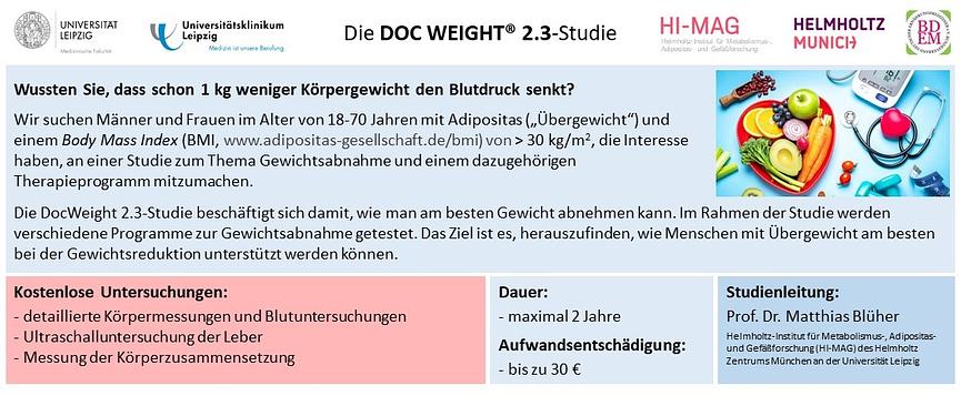 Bild 1 Teilnehmer:innen für Studie zum Thema Gewichtsreduktion gesucht