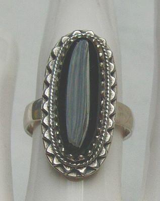 Bild 7 Ring, 925 Silber mit gefassten Onyxstein