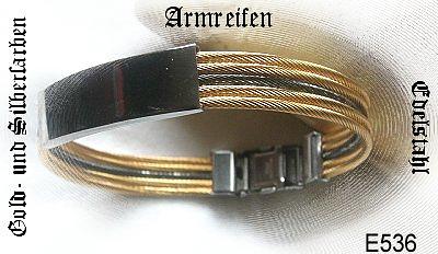 Bild 2 Armreif aus Edelstahl in Gold und Silberfarben