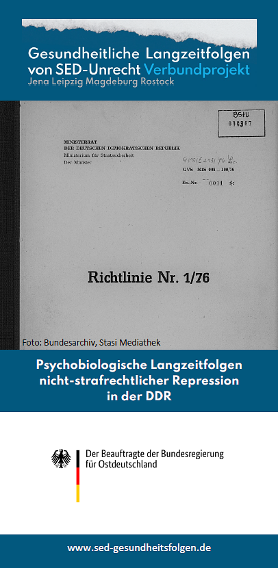 Bild 1 Studie zur nichtkriminellen Repression in der DDR